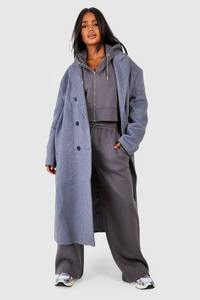 Women's <b>Grey</b> Hoodies and <b>Crop</b> <b>Top</b> with Wide Leg Pants Tracksuits Set Comfortable Athleisure Loungewear Stylish - Product Image 4