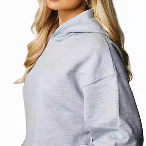 Sudadera Larga de Invierno para Mujer, Estilo Urbano, Holgada, con Logotipo en la Parte Delantera de Terciopelo - Product Image 6