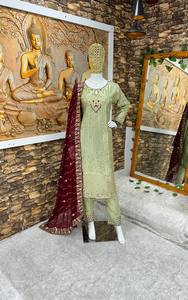 DESIGNER PARTY WEAR <b>TOP</b> AND BOTTAM WEAR WITH FANCY DUPPATA - Product Image 6