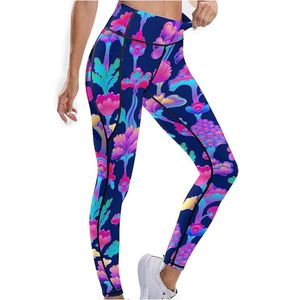 Leggings Deportivos Casuales para Mujer, de Alta Calidad, Spandex/Poliéster, Cintura Alta con Cordón, Transpirables, para Yoga y Fitness, Todas las Tallas - Product Image 4