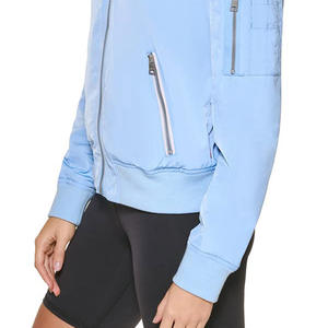 2024 moda nueva llegada abrigos de lluvia impermeables deportes al aire libre chaquetas Softshell chaqueta de carcasa suave con cremallera para mujer - Product Image 4