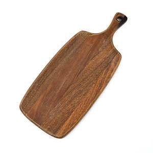 เขียงไม้กระถินณรงค์คุณภาพสูง แข็งแรง ทนทาน รูปทรงสี่เหลี่ยมผืนผ้า พร้อมร่องระบายน้ำ ใช้งานได้ยาวนาน ปลอดภัยสำหรับเครื่องล้างจาน สามารถปรับแต่งได้ - Product Image 5