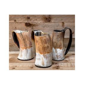 Venta al por mayor de calidad superior de los hombres de beber cuerno de estilo vikingo Animal pulido tazas de cerveza artesanales naturales Ideas de regalo perfectas - Product Image 1