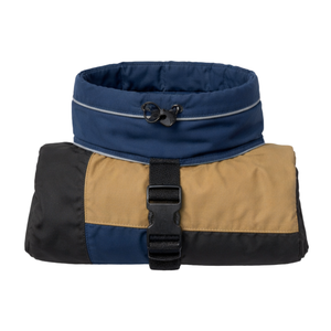 Manteau de pluie bleu, or et noir pour chien, imperméable, à capuche, léger, coupe-vent, pour chiens de taille moyenne et grande, pour l'extérieur - Product Image 6