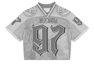 2024 à la mode marque maille T-shirt à manches courtes été confortable et respirant collège Style sport Rugby maillot haut ample - Product Image 6