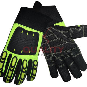 Guantes DE TRABAJO protectores de ajuste ergonómico con tela resistente a la abrasión Mantenga las manos seguras Proyectos mecánicos al aire libre Guantes de seguridad - Product Image 2