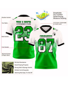 Maillots de football américain en polyester à col en V pour adultes, 100% polyester, prêts à être expédiés, meilleure qualité, jersey cousu - Product Image 2