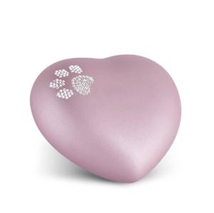 Urnes en forme de cœur en forme de patte d'étain Fournisseur en gros d'urnes de crémation en forme de cœur en laiton - Product Image 3