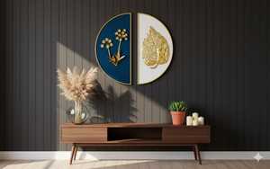 Arte Mural Metálico Moderno de Lujo, Diseño Abstracto, Decoración Elegante para el Hogar, Sala de Estar, Dormitorio, Oficina, Escultura de Pared Única - Product Image 5