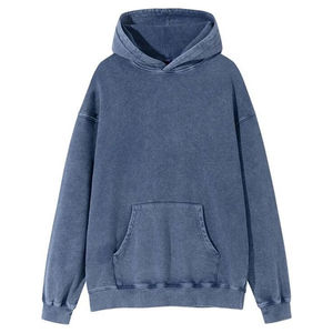 Pull à Capuche en Polaire Délavé à l'Acide pour Hommes, Design Personnalisé, 100% Coton Respirant, Coupe-Vent, Vente de Marque Privée - Product Image 3