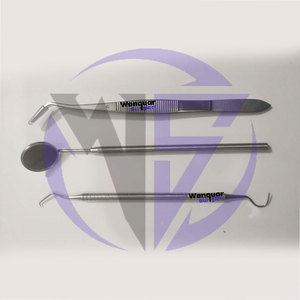 Top Quality Dental Kit 3 Pcs <b>Plaque</b> & Tartar <b>Remover</b> Set Wenquar with Scaler <b>Tooth</b> Pick Mouth Mirror & Tweezer Tools - Product Image 2