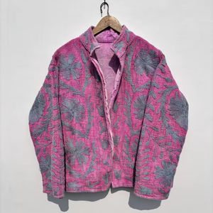 Chaqueta tejida con acabado de invierno bordada Suzani corta Unisex superventas, abrigo personalizable de tamaño libre transpirable acolchado - Product Image 1