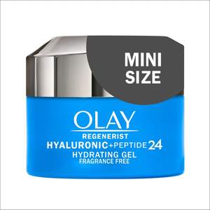 Crème hydratante pour le visage Olay Regenerist Hyaluronic + Peptide 24, sans parfum, tous types de peau, format d'essai 0,5 oz (lot de 2) - Product Image 1