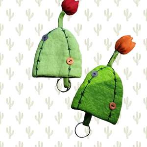 Adorable Housse de Clé Ronde en Coton Doux, Accessoire en Tissu Léger et Durable pour Organiser et Protéger Vos Clés avec une Touche Amusante - Product Image 5