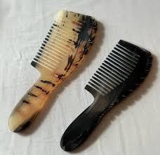 Peigne en corne de buffle unique de haute qualité pour peigne en corne de cheveux couleur d'extension de cheveux pleine corne naturelle pour les cheveux prix de gros - Product Image 4