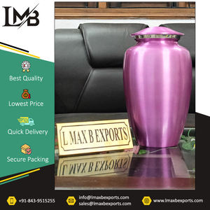 Acabado transparente multicolor Suministros funerarios Cenizas humanas Urnas de aluminio de cremación para adultos de fabricante indio - Product Image 6