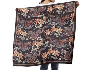 Handmade Luxurious <b>Silk</b> Summer Jacquard <b>Scarves</b> <b>Square</b> Printed Shawls Fouta Adding Elegance to Any Outfit Made in India - Product Image 4