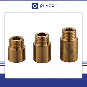 Las líneas de tubería de pezón de ajuste de extensión de latón de 1/2 pulgadas duraderas de alta calidad conectan la tuerca reductora de un fabricante de confianza - Product Image 3