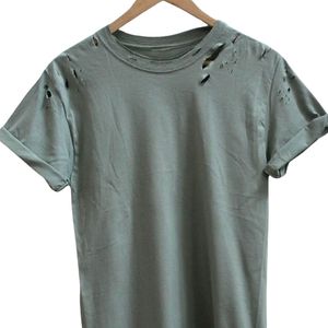 T-shirts pour hommes, nouveau style, design Ringer, tissu tricoté léger et durable, motif vieilli, couleur unie, polyester et coton, séchage rapide - Product Image 4