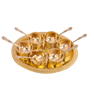 Bol à crème glacée en laiton Vaisselle pour desserts et dîners Produit de vaisselle Bol à crème glacée en laiton - Product Image 5