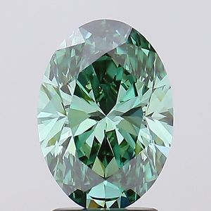Vente en gros de 2.39 carats VVS2 diamants verts cultivés en laboratoire DEF synthétique Hpht taille ovale IGI certifié CVD-Lab diamant USA origine pour - Product Image 1