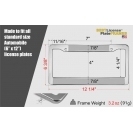 Marcos de Matrícula de Plástico Estándar para Automóviles LED, Cubierta para Placa de Matrícula con Nombre y Número - Product Image 1