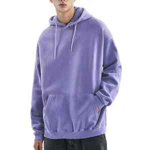 Sweat à capuche haut de gamme goutte épaule hommes sweat 500 460 400 Gsm Logo personnalisé français éponge poids lourd sweat à capuche surdimensionné - Product Image 3