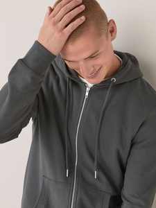 Sweat à capuche pour hommes nouvelle mode couleur unie sweat-shirt zippé à séchage rapide confortable et élégant pour la marfa internationale - Product Image 3