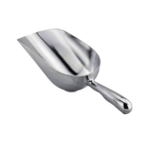 Precio de Fábrica, Pala para Hielo de Diseño Moderno, Color Plateado, Hecha a Mano, Pala de Metal de Alta Calidad para Fiestas y Restaurantes al por Mayor - Product Image 1