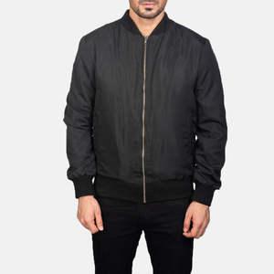 Premium Quality <b>Light</b> Weight Men Bomber <b>Jackets</b> Professional Made Solid Color Full Zipper Bomber <b>Jacket</b> for Men's Customized - Product Image 2