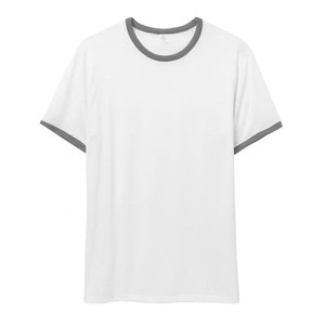 Bán Buôn Bella + Vải Người Đàn Ông Của Ngắn Tay Áo Ringer T-Shirt 100% Bông Tùy Chỉnh In Logo Mới Thiết Kế Mẫu Thư - Product Image 5