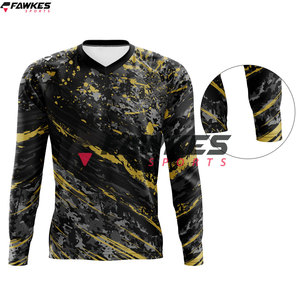 Respirant Professionnel OEM Service Logo Personnalisé Imprimer Produit Premium Nouvelle Conception Paintball Jersey - Product Image 5