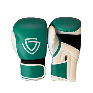 Gants de boxe professionnels en cuir de vachette de haute qualité, couleur personnalisée, respirants et anti-humidité, avec fermeture sécurisée pour une prise en main optimale. - Product Image 1