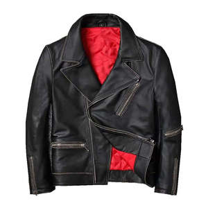 Veste en cuir de vache unisexe personnalisée de haute qualité, coupe-vent, respirante, design de mode extérieur, hiver, logo frontal direct Pakistan - Product Image 3