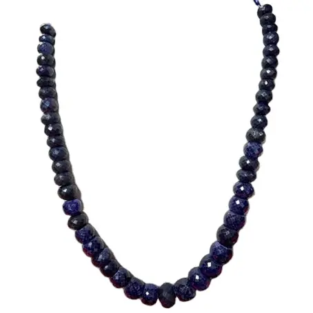 Natürliche blaue Saphir facettierte Rondelle Perlen Zoll facettierte blaue Saphir Perlen