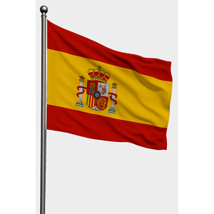 Spain Outdoor <b>Flag</b> Digital Printed with Aluminum <b>Pole</b> and Polyester Material - Product Image 1