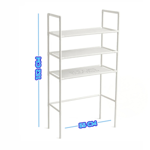 Scaffale Organizzatore Multiuso a 3 Ripiani in Acciaio per Bagno e Lavanderia - Product Image 4