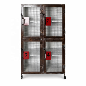 Gabinete de almacenamiento de Metal Industrial Retro Age, exhibición de hierro y archivador de cocina para uso doméstico o de oficina, Akku Art - Product Image 2