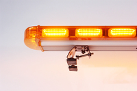Barra DE LUZ DE EMERGENCIA con alarma LED con base de aluminio estroboscópica y controlador Nueva condición