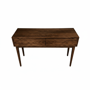 Mesa Consola con 2 Cajones, Color Marrón Oscuro - Product Image 1