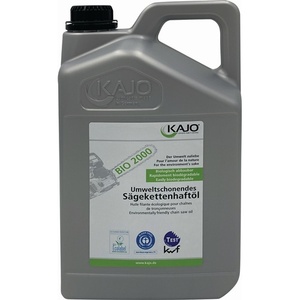 Huile adhésive pour chaîne de tronçonneuse 5L Bidon 52 mm/s 40C BIO 2000 KAJO pour tronçonneuses - Product Image 1