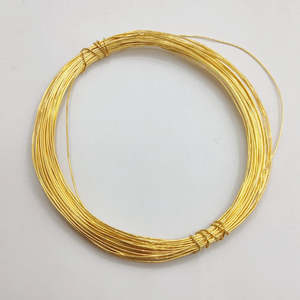 ลวดทองแดงขนาด 21 เกจ 0.8 มม. ยาว 1 เมตร สำหรับทำเครื่องประดับ สีทอง เงิน โรสโกลด์ และอุปกรณ์ร้อยลูกปัดแบบชุบเปลือย - Product Image 1