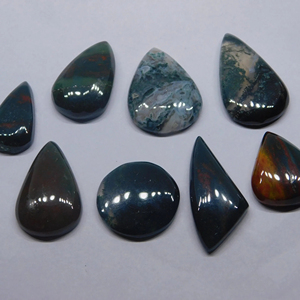 Gran oferta, piedra preciosa Natural de 8 piezas, piedra de sangre Natural, cabujón de piedra de sangre de alta calidad, aspecto impresionante, joyería de moda suelta, piedra preciosa - Product Image 2
