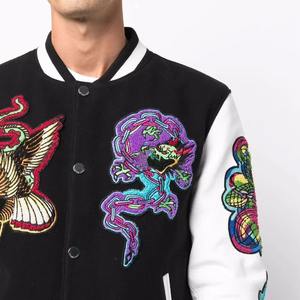 Veste Letterman personnalisée de haute qualité pour les hommes avec logo personnalisé High Street Hip Hop Style ODM OEM - Product Image 2