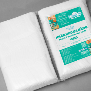 Kawaii 300 feuilles de lingettes sèches écologiques 180x130mm tissu non tissé doux et durable Vietnam fait pour les soins nettoyants personnels - Product Image 3