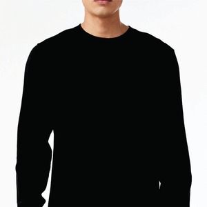 T-shirt e T-shirt in cotone 100% da uomo con maniche lunghe ricamate nere su misura T-shirt da strada Premium <span class=keywords><strong>termica</strong></span> a maniche lunghe