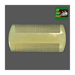 Peine de cuerno de búfalo de lujo con dientes gruesos-Peine hecho a mano para cabello sin enredos, alivio del estrés y rutina diaria de cabello - Product Image 4