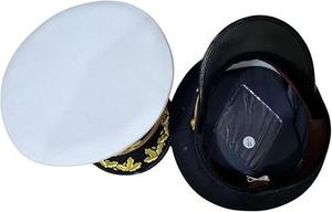 Chapeau de Capitaine Noir Maçonnique Chevalier Templier en Coton – Matériaux Premium Importés - Product Image 3