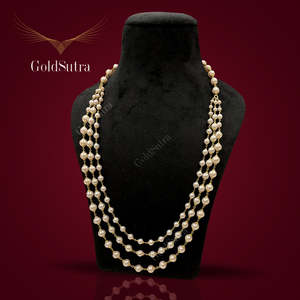 Collier de mariage élégant en perles d'eau douce Twilight avec pierre principale - Product Image 1