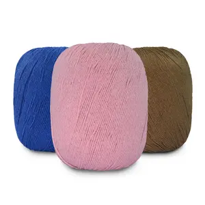 Blended Yarn 50% Cotton and 50% Polyester Ne 8/5 (369 Tex) - 150g (406m) Fingering Thread for Knitting and Crocheting